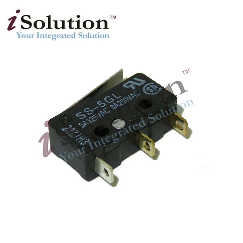 

5PCS/lot Micro SS-5GL Switch Mini Limit Switch For 3D Printer Black Endstop Com-NC-NO 3Pin End Stop Switch