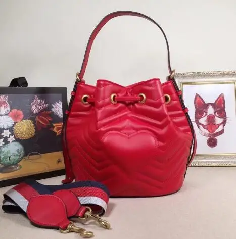 De Noir 22 Calidad Alta Hombro Diagonale 11 La Marca Lujo Cm Cubo Bolsa Moda blanc rose 21 Cuero Rétro bourgogne VSMUzqp