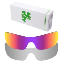 2 шт. Mryok поляризованные Сменные линзы против царапин для солнцезащитных очков-солнцезащитных очков от Окли Batwolf, линзы из серебристого титана и полуночного солнца