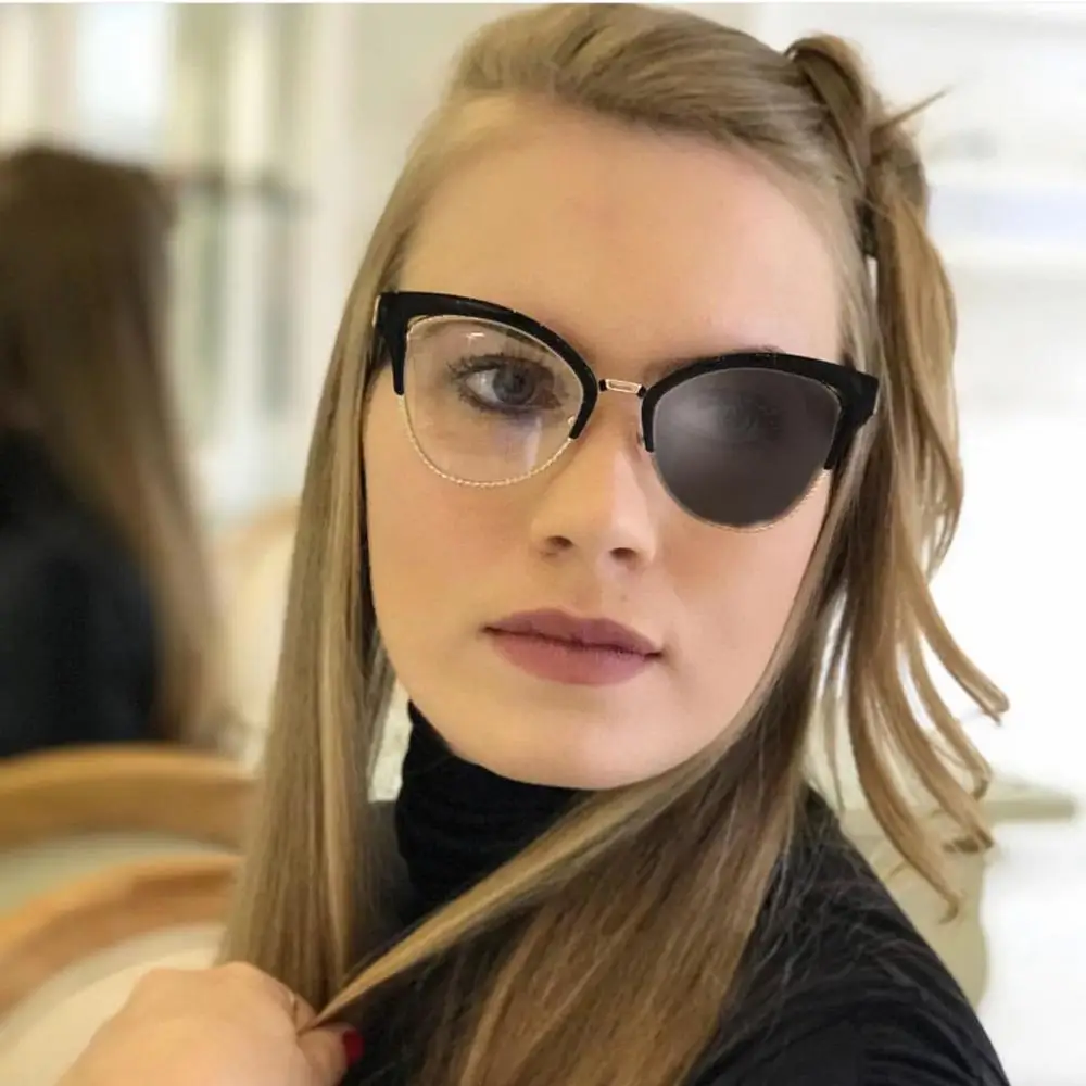 

women cat Transition Sun Photochromic Reading Glasses progressive resin lens distance dual progressive multifocal glasses uv FML