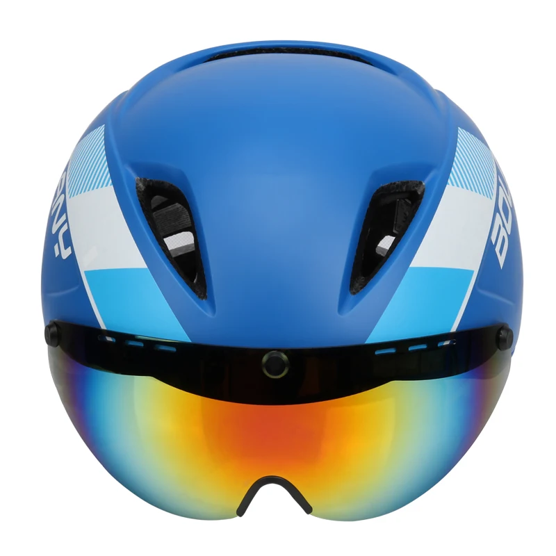 Bolany велосипедный шлем с ультралегкие ветрозащитные Магнитные очки сетка от насекомых цельный литой MTB двухслойный велосипедный шлем