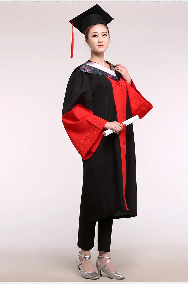 Магистерская степень мантия костюм и Кепка выпускника университета одежда мантия академическая одежда и одежда для выпускного колледжа