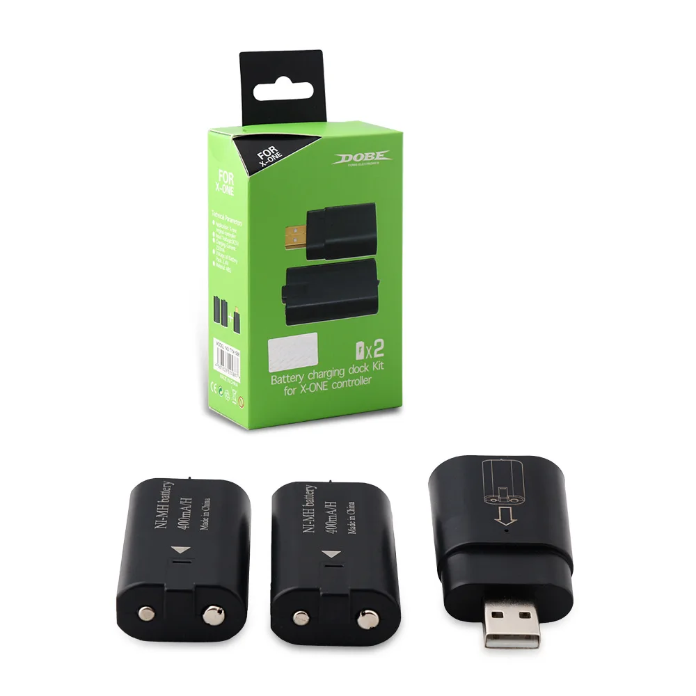 2Pcs Battery Charger Dock Kit for Xbox one Wireless Controller font b Gamepad b font Ni