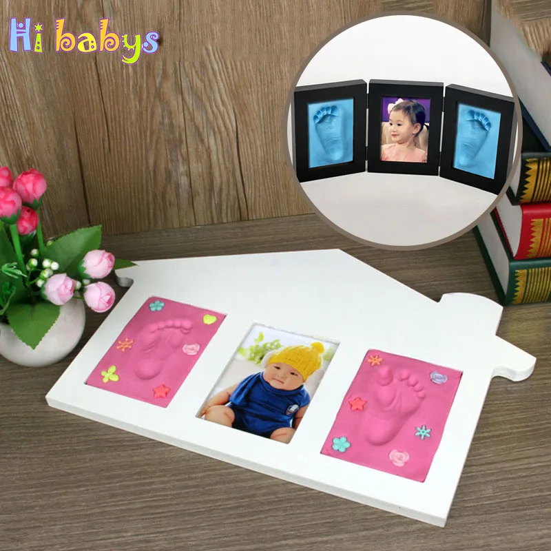

Baby Footprint Handprint Inkpad Clay Plasticine Newborn Hand Foot Model Maker Photo Frame DIY Growth Souvenir Room Decoration