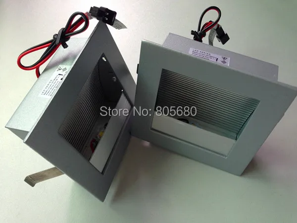 

10pcs/lot AC220V 2700-6500k 1W 100lm aluminum silver white body wall led light led battery wall light led stair wall light