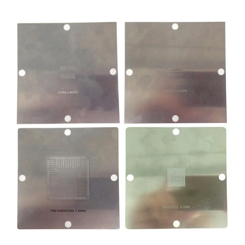 

4PCS 90x90mm PS4 BGA reballing stencils solder ball steel template for BGA IC reballing station CXD90025G CXD90026G