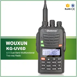 Бесплатная доставка оригинальный WOUXUN KG-UV6D ручной двухстороннее радио с двухдиапазонным двухчастотным двойным дисплеем