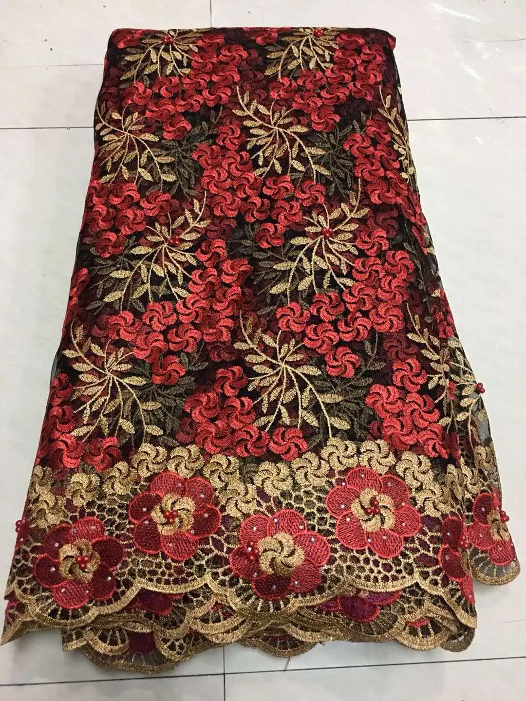 

African Lace Fabric 2019 Embroidered French Laces Fabric High Quality French Tulle Lace Fabric For Wedding Party Dress Z32