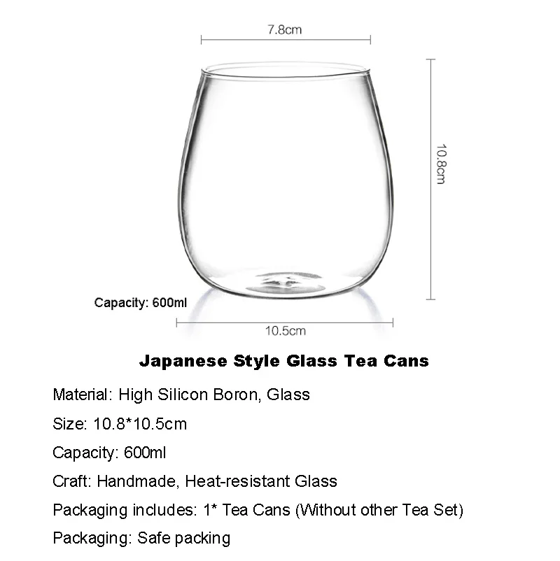 Дзен японский стиль пробковая прозрачная стеклянная банка чайные банки канистра чайный набор кунг-фу конфеты пуэр цветочный чай уплотнение хранения Домашний орнамент