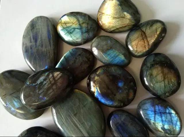 wholesale natural labradorite crystal rough polished rock madagascar