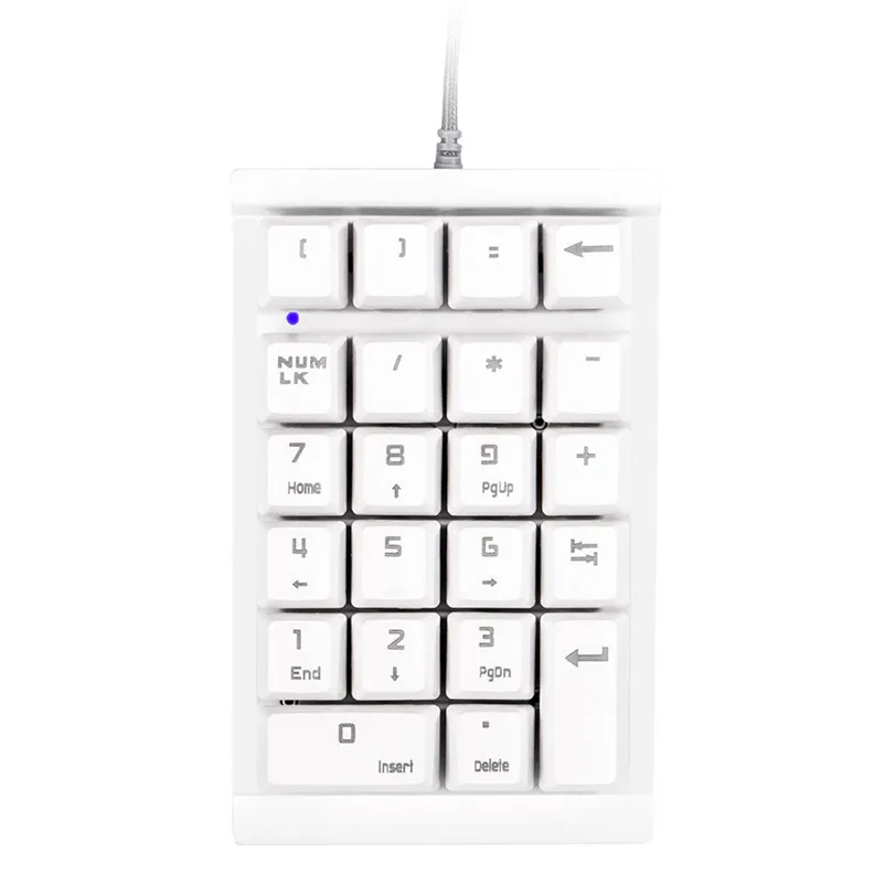 

NEW Mechanical Numeric Keypad USB Cable Numpad 22 Keys NumberPad for Laptop Desktop Computer PC wired keyboard new A7