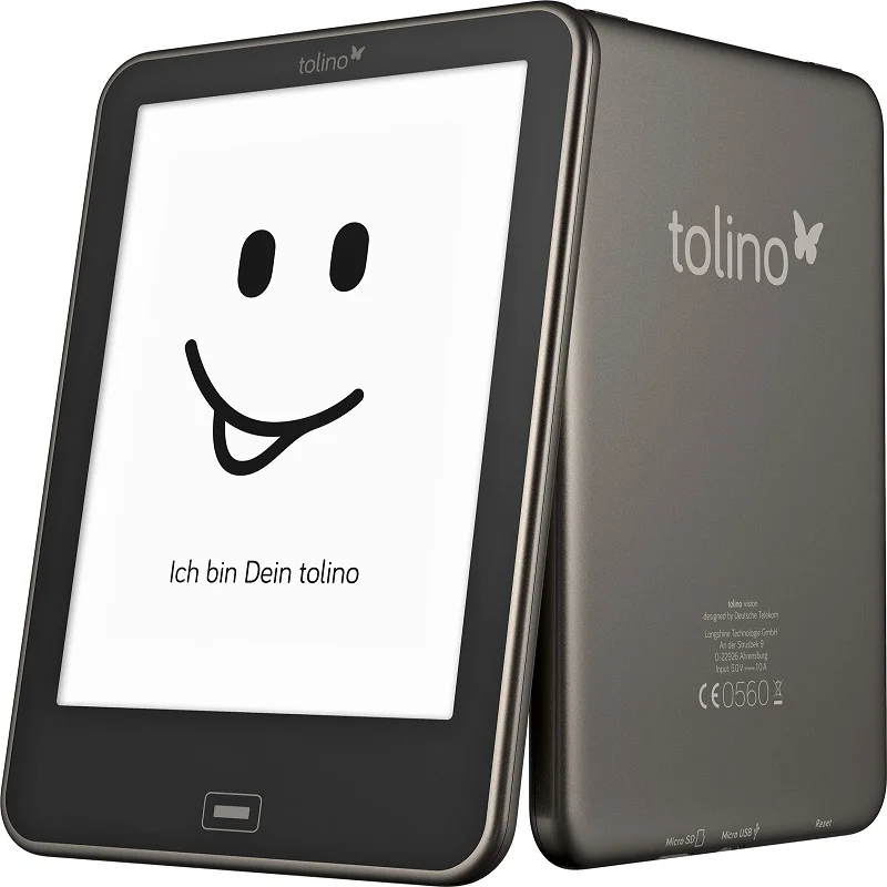 electronic ebook Tolino Vision e ink Carta 6 inch Touch screen HD 1024x758 ebook reader 4GB WIFI