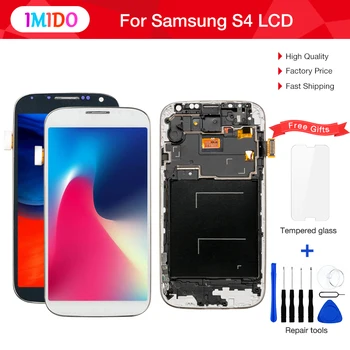 

3Pcs LCD For Samsung Galaxy S4 i9500 i9505 i9515 i337 LCD Display Touch Screen Digitizer Screen+Frame Assembly Replacement Parts