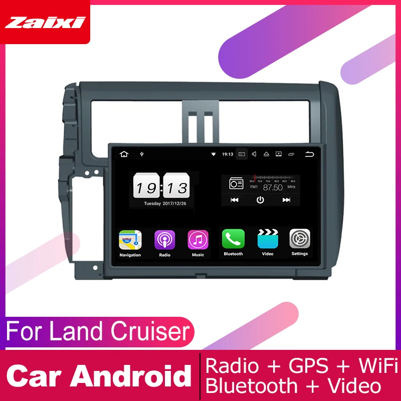 

ZaiXi For Toyota Land Cruiser Prado 150 2009~2013 Car Android Multimedia System 2 DIN Auto DVD Player GPS Navi Navigation Radio
