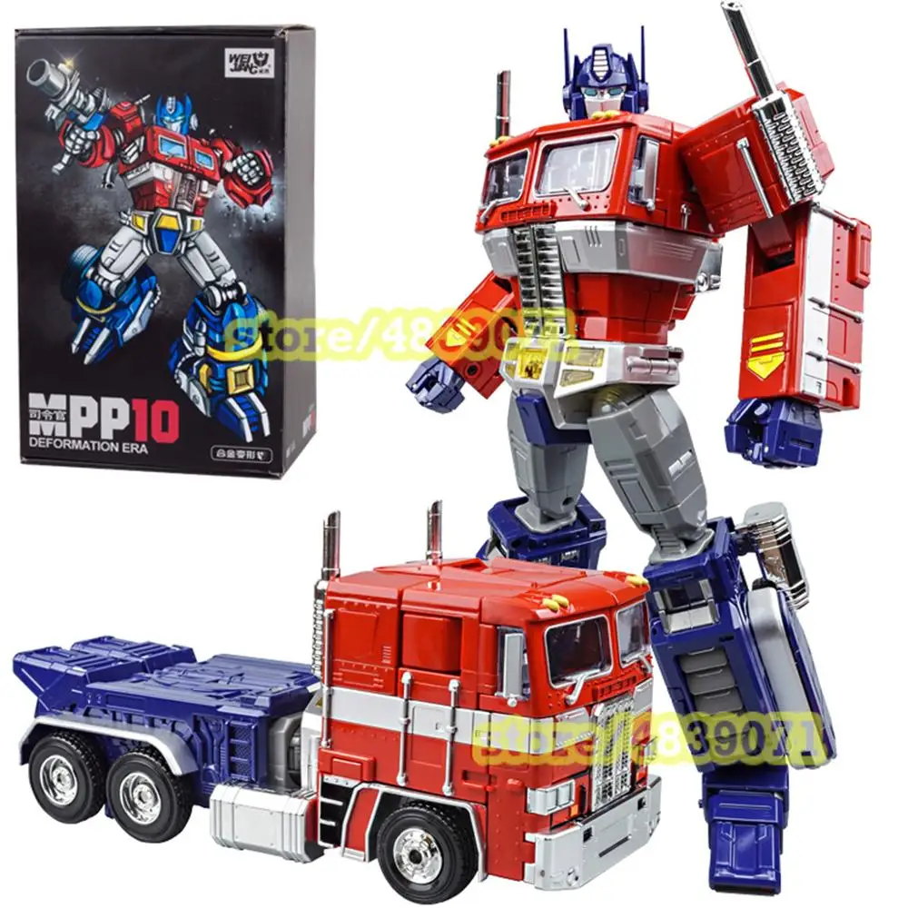 

WJ MPP10 Alloy Transformation OP G1 Commander Masterpiece Diecast Oversized Optimus Prime Action Figure Toy