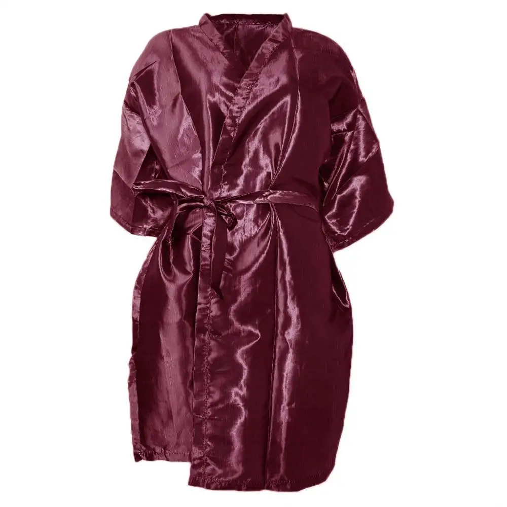 80 см x 110 см модное парикмахерское платье накидка халат Парикмахерская фартук водонепроницаемый антистатический - Цвет: Красный