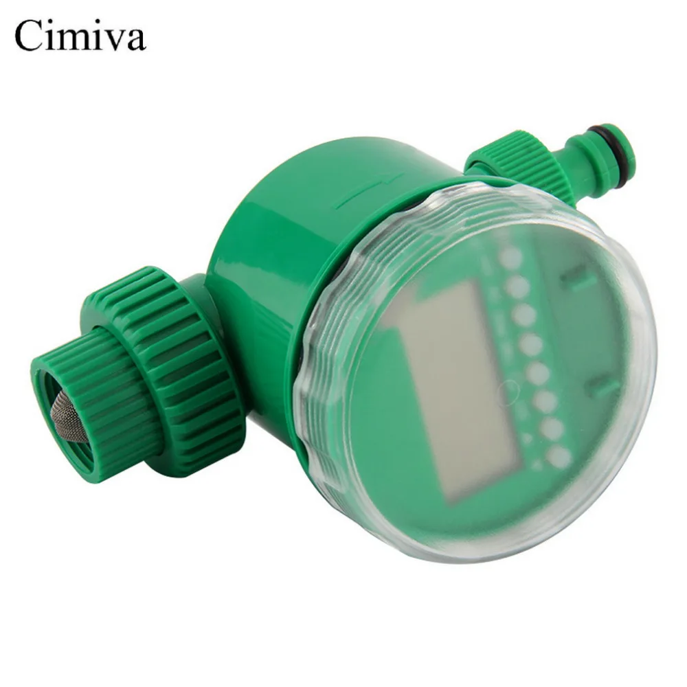 

Cimiva Electronic LCD Water Timer Automatic Garden Irrigation Program Sprinkler Control Timer drip house Irrigation Timer
