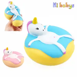 Антистресс Squishes игрушка единорог Squish пончики Squeeze Toy Smooshy Mushy Slime мягкий медленный рост антистресс рука дети подарок