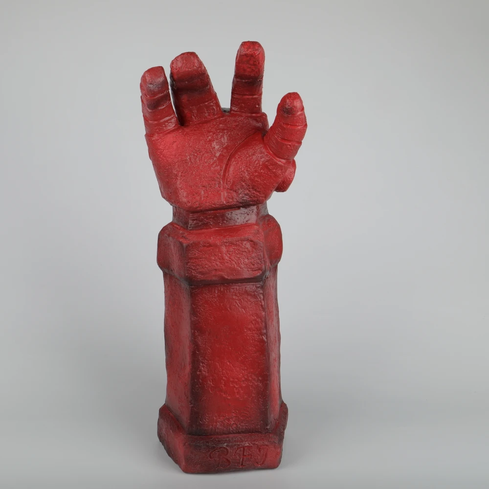 Hellboy Rise of the Blood Queen Glove Right Hand Cosplay Gloves Accessories Armor Latex Hand Gauntlet Party Halloween (6)