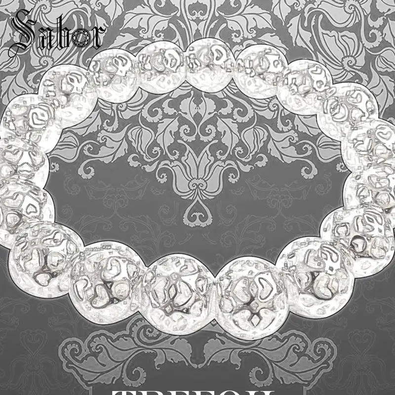 

female 10mm Strand Bracelet Hearts 2019 New Silver Fashion Jewelry Romantic Gift Women Girls Lady thomas