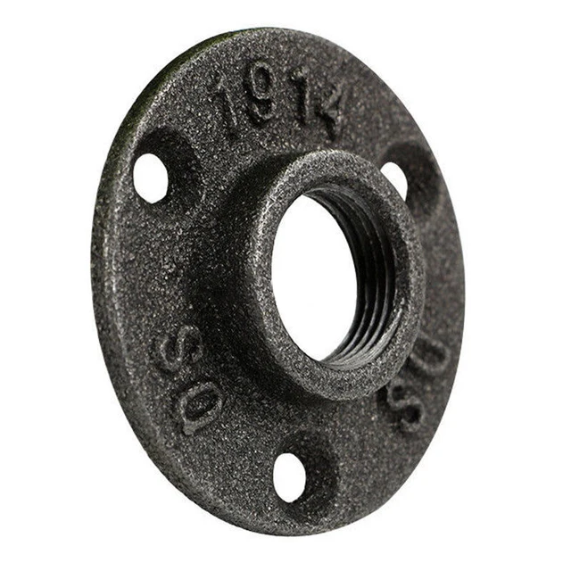 16pcs 1/2" Flange Bracket Thread BSP Iron Pipe Fittings Wall Mount