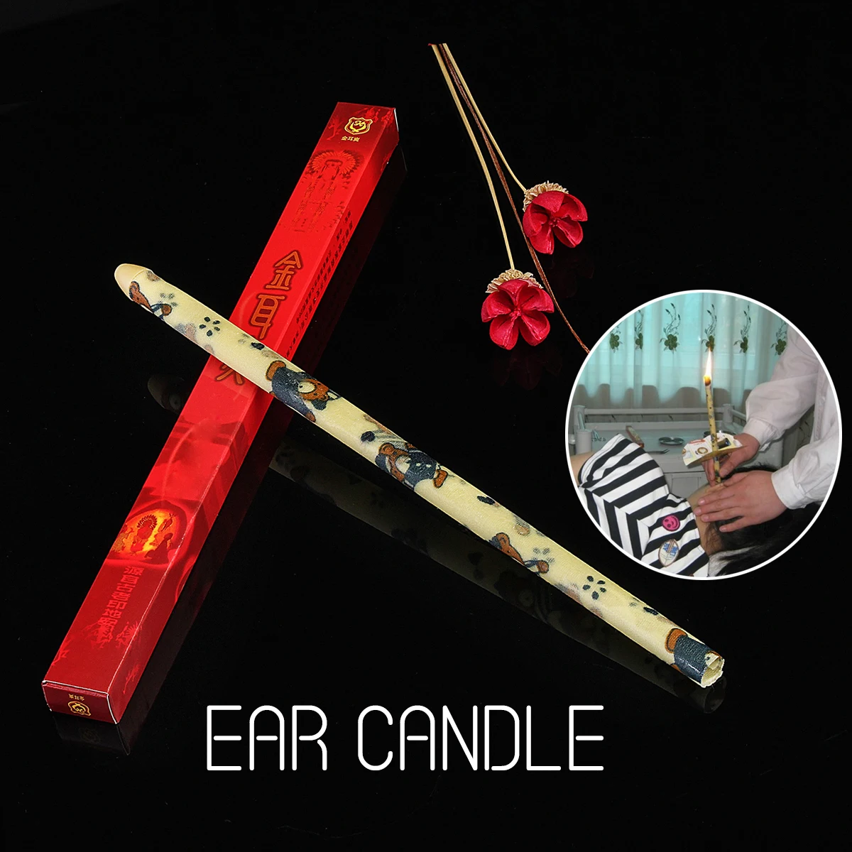 

KIFIT 5Pcs Beewax Ear Wax Cleaner Removal Ear Car Treatment Indian Coning Fragrance Ear Candles Healthy Care Ear Care
