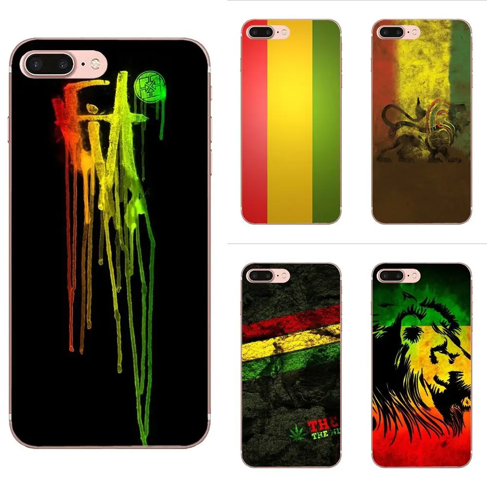 Чехлы из ТПУ Rasta Reggae для Apple iPhone X XS Max XR 4 4S 5 5C 5S SE 6 6S 7 8 Plus|Чехлы-накладки| |