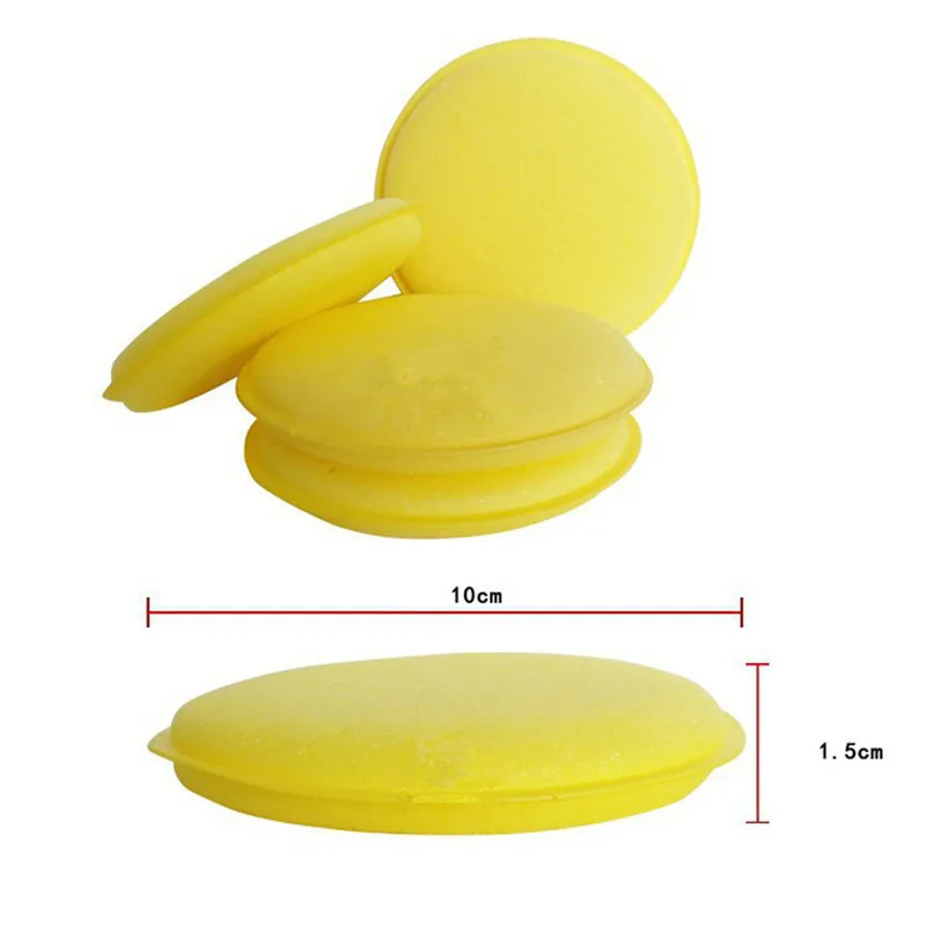 

Car-styling Flattened Polished Waxing Sponge Washing Cleaner Round Super-dense For Car