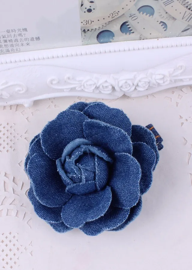 Принцесса джинсовая Милая заколка для волос Flowe Crown аксессуары CowboyBows заколки для волос Галстуки аксессуары для волос