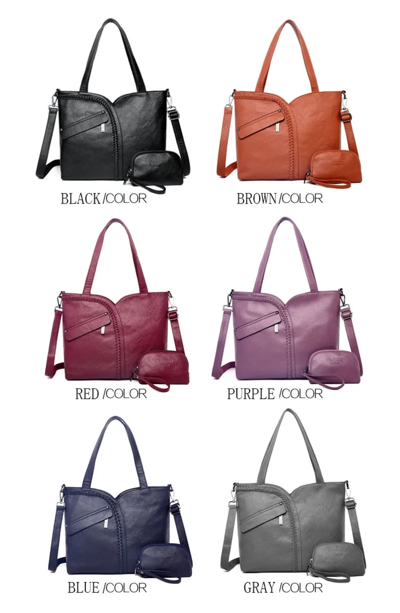 2 комплекта, вместительные женские сумки, сумки через плечо, женские сумки-мессенджеры с монетами, знаменитые дизайнерские кожаные сумки