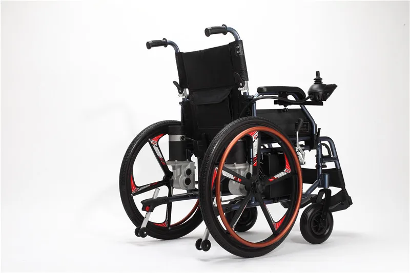 Горячая хорошее качество Медицинское оборудование Легкий Пульт дистанционного управления Автоматическая складная инвалидная коляска