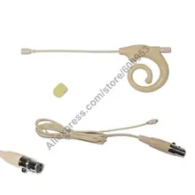 Micwl dc3f2 съемный кабель ушной крючок Улитка микрофон гарнитуры для AKG Samson Близнецы Беспроводной мини 3pin Улитка Дизайн