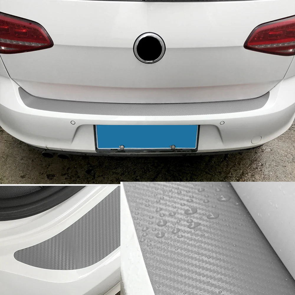 Авто задний бампер багажник хвост губы углеродного волокна защитные наклейки Наклейка для автомобиля Стайлинг для Volkswagen VW Golf MK7 7 GTI аксессуары