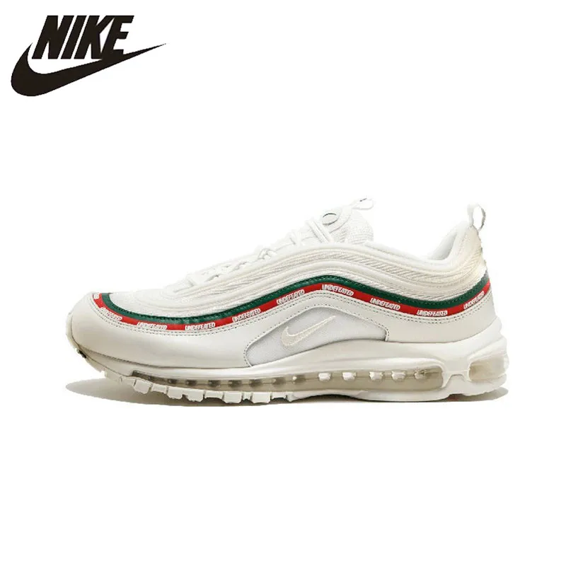 Оригинальный Nike Оригинальные кроссовки Air Max 97 OG X Непобедимый для мужчин's бег обувь дышащая кроссовки дизайнер 2018 Новое поступление AJ1986