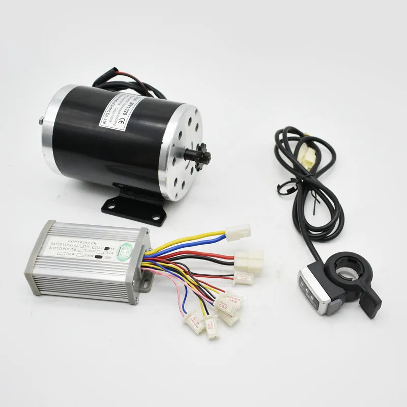 Best 36V48V 1000W UNITEMOTOR Brushed Motor MY1020 With Controller And LED Throttle Electric Motorcycle MX500 Upgraded Engine Kit 1