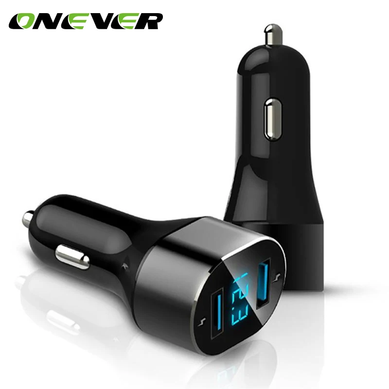 

Onever Wireless Dual USB Car Charger Fast Charging for Huawei MTK Protocol Car Recorder GPS Navigation Blue Light