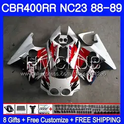 NC23 синий белый для HONDA CBR 400RR 400 RR CBR400 RR 88 89 90 91 92 93 89HM. 17 CBR400RR 1988 1989 1990 1991 1992 1993 обтекатели