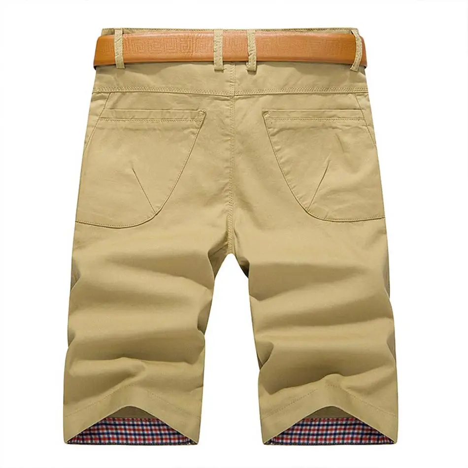 Мужские повседневные шорты модные удобные мужские прямые шорты цвета хаки красные короткие брюки размер 28-40 Varsonal летние хлопковые шорты
