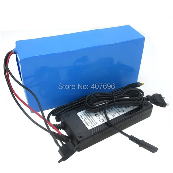 Top Rechargeable 500W 48V 15AH battery pack 750W 48 V 15AH ebike e scooter Lithium ion battery 20A BMS 2A Charger Free customs fee 4