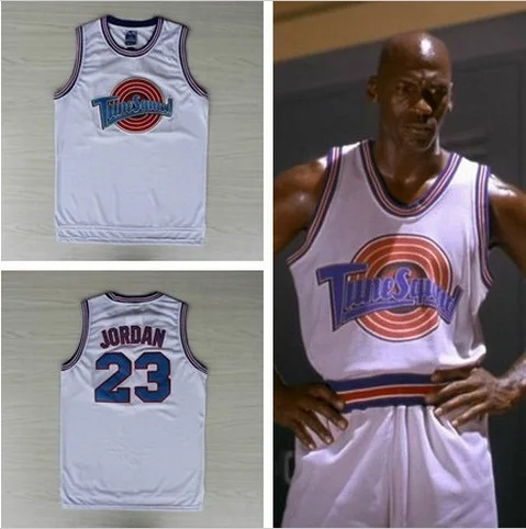 Michael Jordan Black 'TuneSquad' Throwback Basketball Jersey