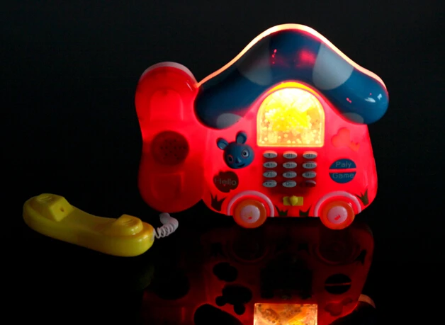 New pattern mushroom design multi function electric music phone children mini early education music toys