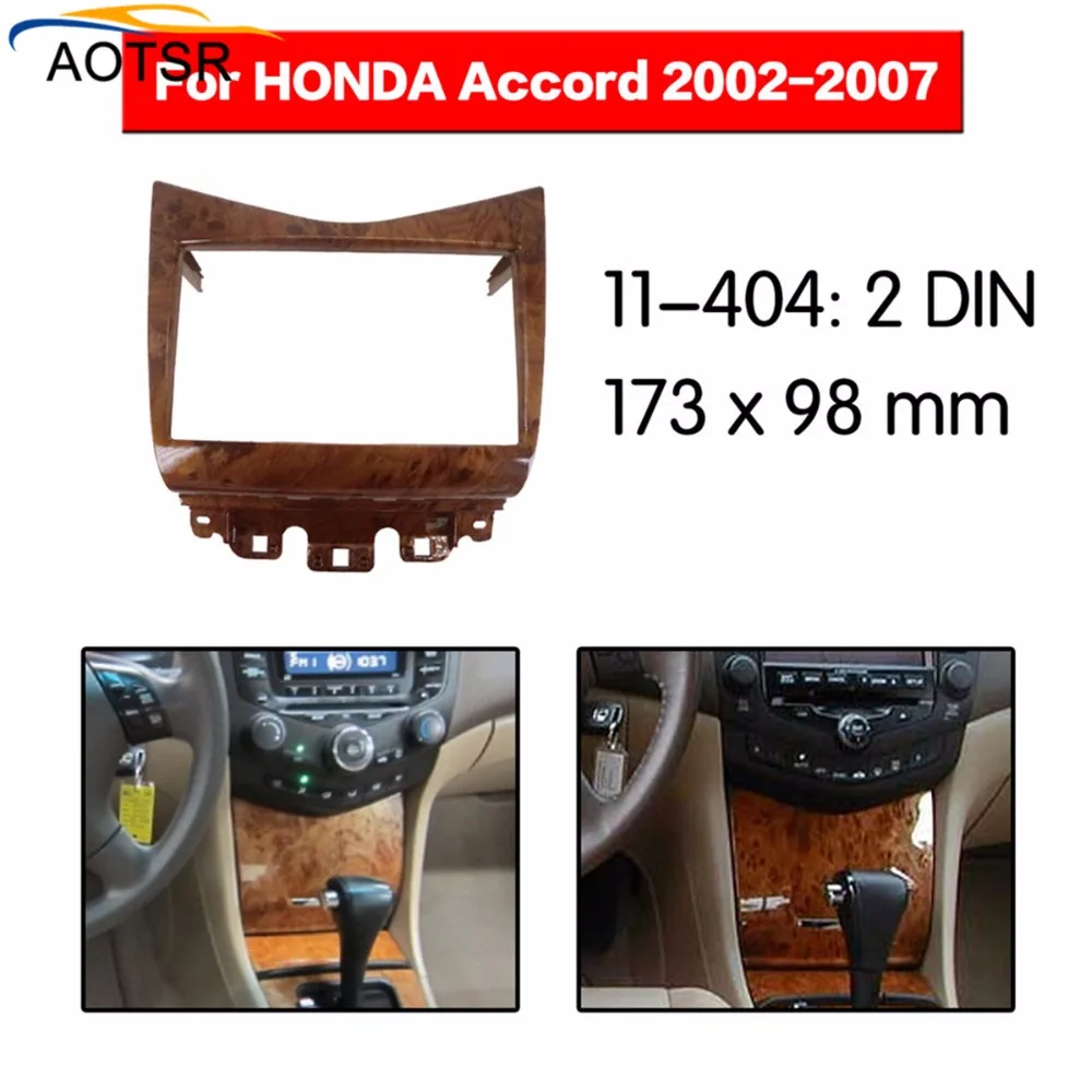 

car Radio Facia For Honda Accord 2002 2003 2004 2005 2006 2007 Din dvd player Fascia Car Stereo Radio Installtion Dash