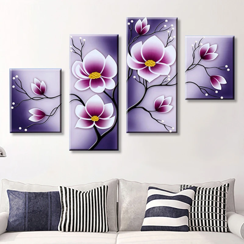 

5D DIY Diamond Painting, Special Shaped Diamond Painting, Diamond Embroidery, Partial Round Drill, Flowers, Cross Stitch