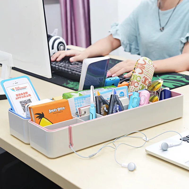 Simple Japanese Style Pp Desktop Debris Storage Box Multi