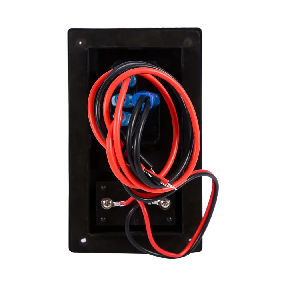 Работающего на постоянном токе 12 В в RV морской катер Вольтметр Красный