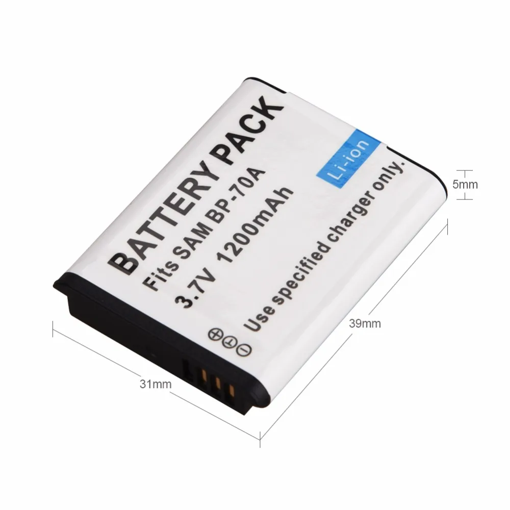 

1pc 3.7V 1200mAh Replacement Rechargeable Battery For Samsung ES65 ES70 TL105 TL110 PL100 ST60 PL120 PL170 ST90 ST95 Battery
