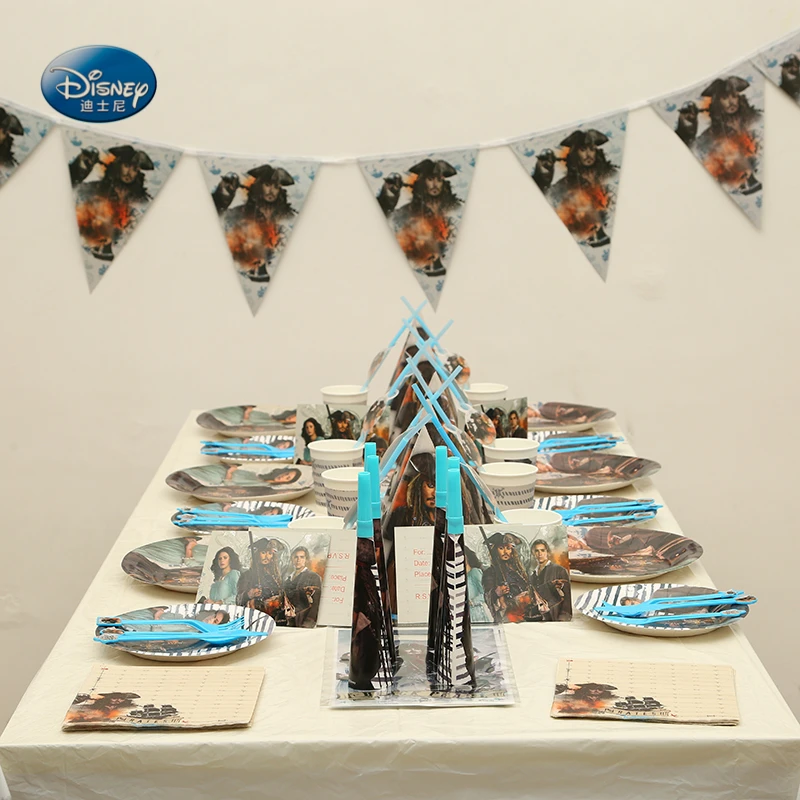 

177pcs Party Supplies set for 12 Kids Birthday Party Decoration Party Pack Event Pirates of the Caribbean Theme Party