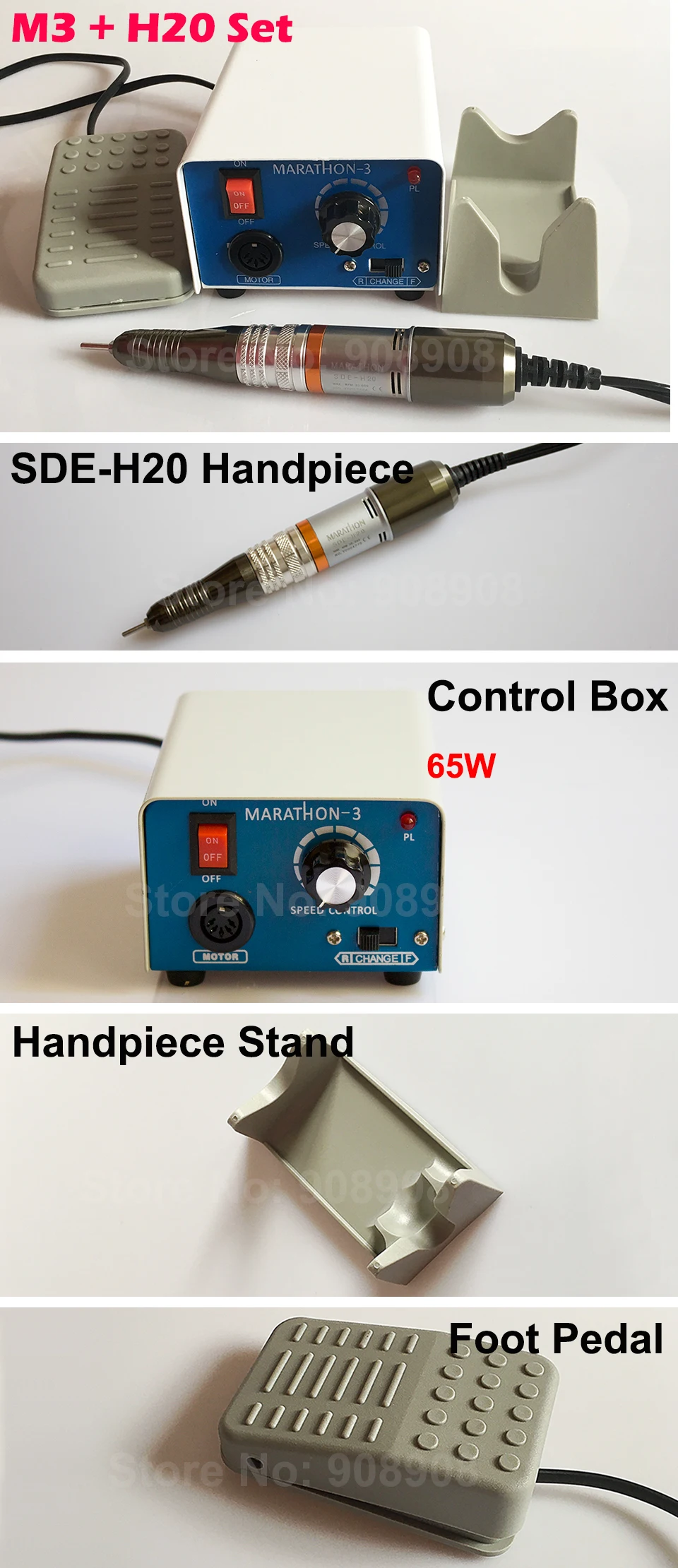 Корея Saeyang элегантный марафон-3 микромотор Dremel с 30 к об/мин SDE-H20 точность портативный Плиты шлифовальные станки отвертка