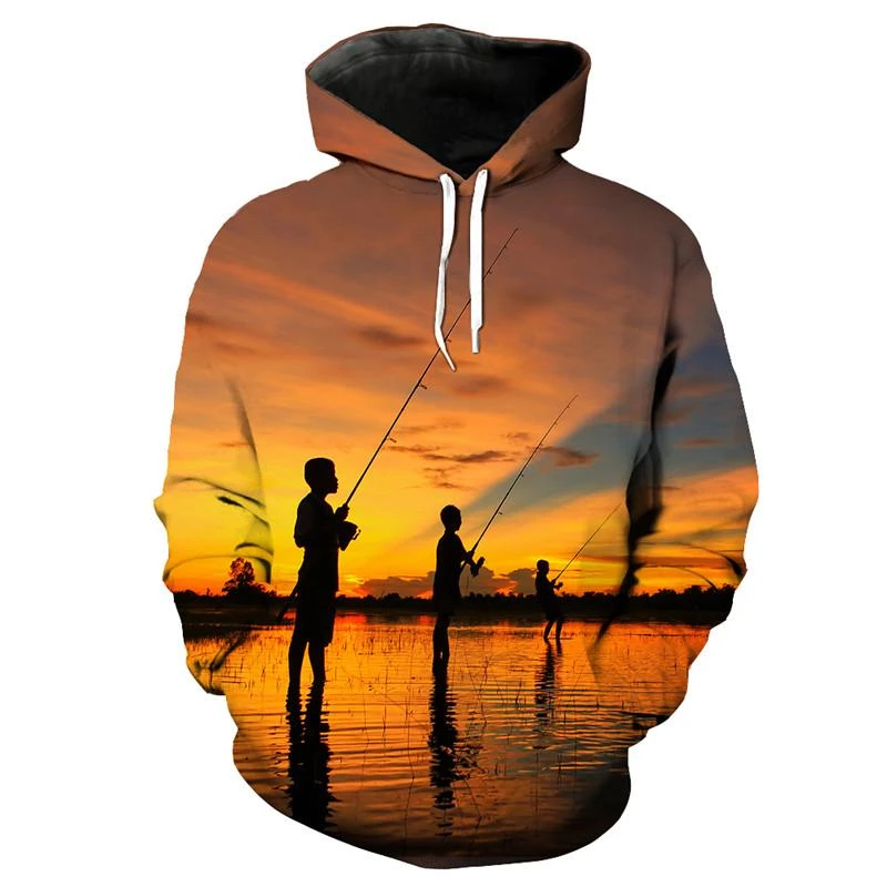 Soshilr Sudadera capucha de Beach mejor amigo, ropa deportiva divertida, sudadera de pescador al atardecer, chándal de de talla grande, envío directo|Sudaderas con capucha y sudaderas| - AliExpress