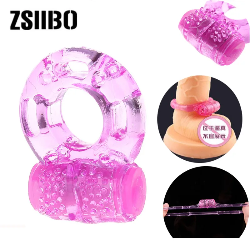 Premature Ejaculation Lock Elastic Delay Penis Rings Shock delay ejaculation Crystal ring adult sex toys